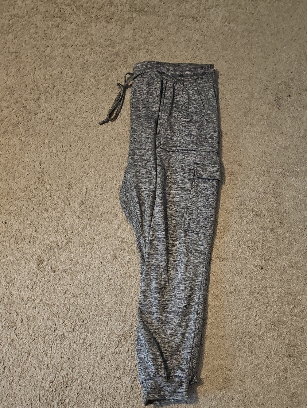 Heather Gray Drawstring Jogger Pants